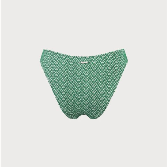 BERLOOK Green Geometric Textured Cut Out TOP AND BOTTOM 03 - Picture 8 of 12